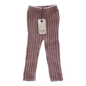 TOCOTO VINTAGE - KNITTED LEGGINGS - PINK - 10% CASHMERE - 1M - NWT